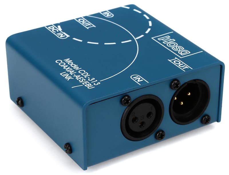 Hosa CDL-313 S/PDIF Coax to AES/EBU Digital Audio Interface (2-pack) Bundle image 1