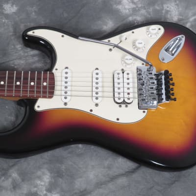 2009 Fender Stratocaster Floyd Rose Tremolo SSH Pickups MIM - Sunburst image 5