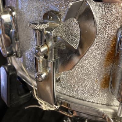 Slingerland - 14x5.5" Hollywood Ace Model Snare Drum, Refinished 1955-1959 - Sparkling Silver Pearl image 8