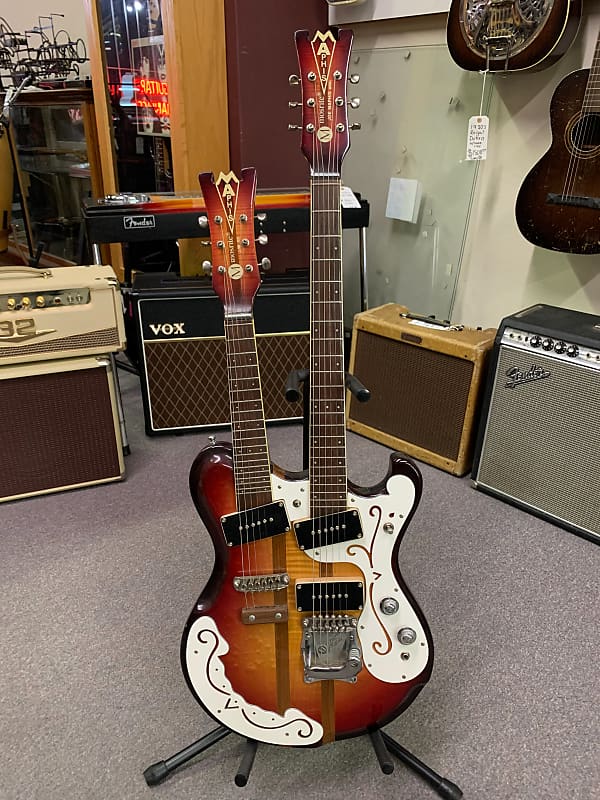 Mosrite Joe Maphis Double Neck Electric Sunburst image 1