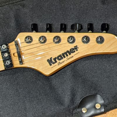 Kramer 2015 Pacer Satchel Purple Leopard MIK Steel Panther Guitar w/Fender Bag, Very RARE, EXC! image 6