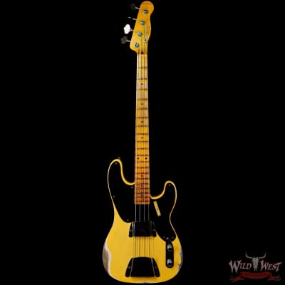 Fender Custom Shop Limited Edition 1951 Precision Bass P-Bass Heavy Relic Nocaster Blonde image 3