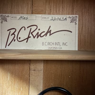 BC Rich MAG Mockingbird Acosutic Guitar Custom Shop 2000 Cosmic Black image 11