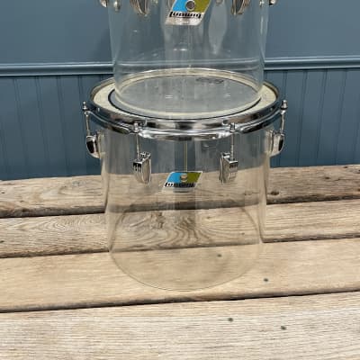 Ludwig Vistalite 12x11 & 10x9 Concert Toms 1970s image 2