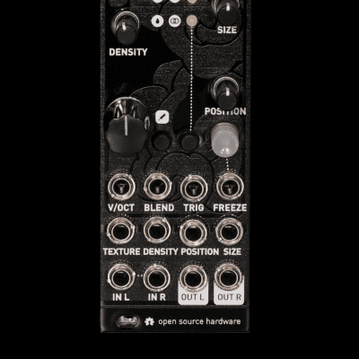 After Later Audio uBurst - Mutable Instruments Micro Clouds Clone - Textured Black Magpie Panel. image 1