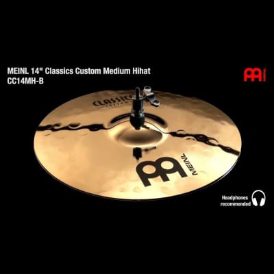 Meinl Classics Custom Medium Hi Hat Cymbals 14 image 2