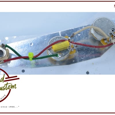 Hoagland Custom Handcrafted Jazzmaster Wiring Harness w/Mallory "Mustard" caps image 5