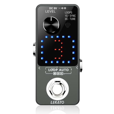 LEKATO Auto Looper Guitar Effect Pedal Unlimited Overdubs 18 Mins 3 Slots Loop with Tuner and USB image 3