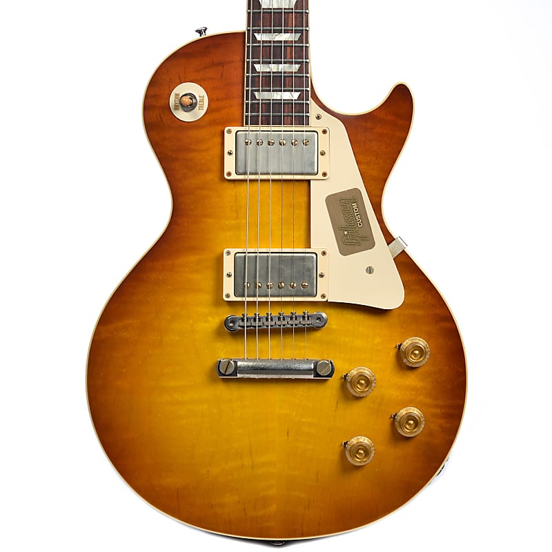 【買取格安】Gibson`58 Historic Lespaul Standard カーリーメイプル　ホンジュラスマホガニー　2001年製　オリジナルハードケース付属 ギブソン