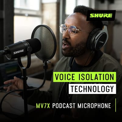 Shure MV7X XLR Podcast Microphone - Pro Quality Dynamic Mic for Podcasting & Vocal Recording image 4