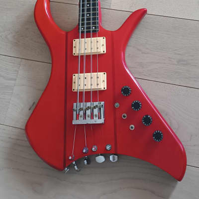 Kramer XL 8 string bass 1980 Red image 6