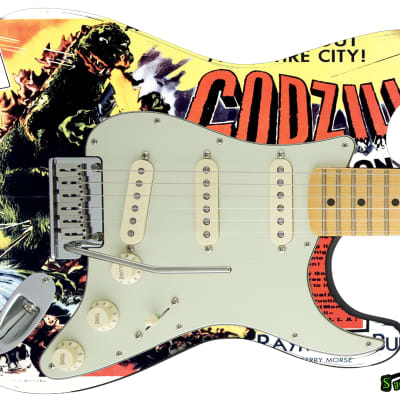 Sticka Steves Guitar Skin Axe Wrap Re-skin Vinyl Decal DIY Godzilla King of Monsters 212 image 5