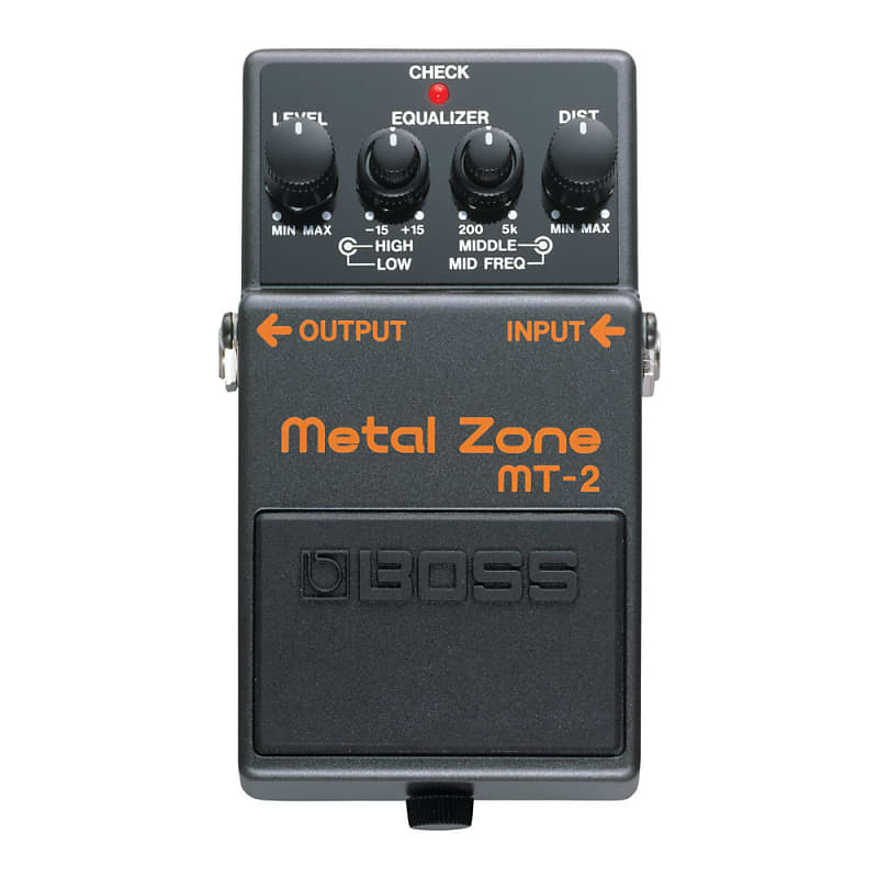 BOSS Metal Zone Distortion Guitar Pedal with Innovative Dual-Stage Gain Circuit, Three-Band Active EQ and Advanced Tone Shaping image 1