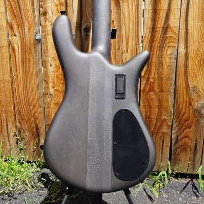 Spector Euro4LX - Trans Black Stain Matte Left Handed 4-String Electric Bass Guitar w/ Gig Bag (2023) image 8
