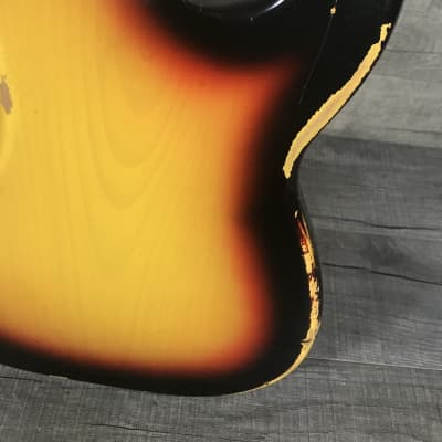 Fender Precision Bass 1966 Sunburst Lefty image 12