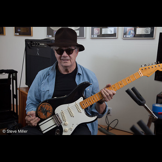 Steve miller left handed guitar top