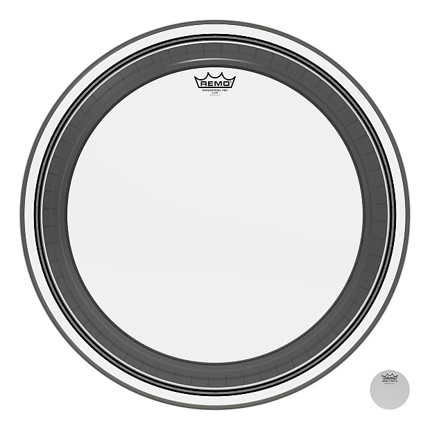 Remo Powerstroke Pro Clear Bass Drum Head 24" image 1