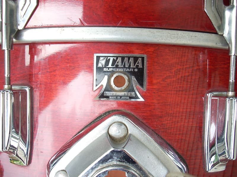 Tama Superstar 1980's Cherry Wine 24 inch bass drum