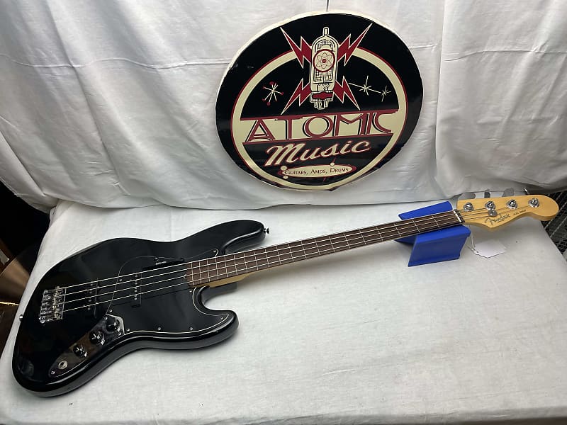 Fender American Jazz Bass Fretless 4-string J-Bass FL 2003 - Black /  Rosewood fingerboard