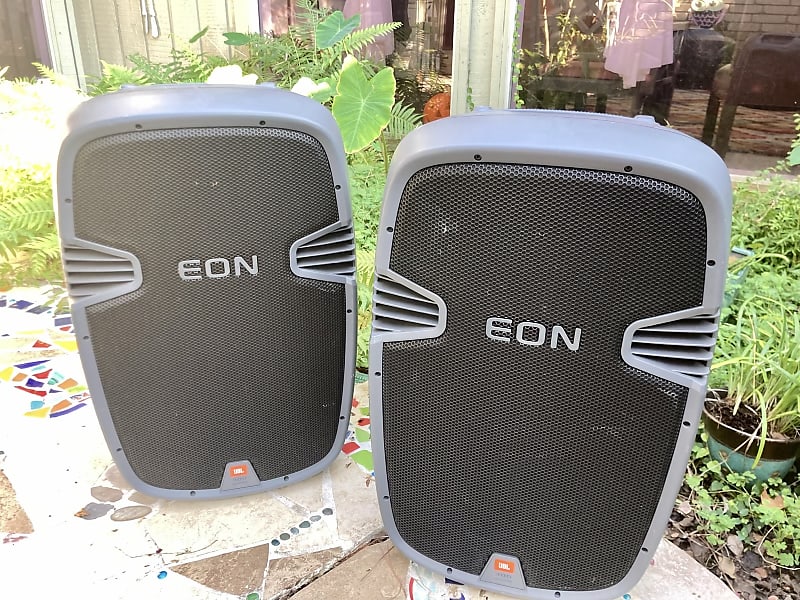 JBL EON 305 Passive 15 Inch 2 Way PA Speakers (Pair) Reverb
