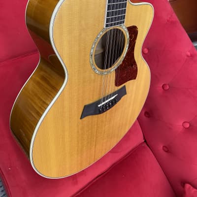 Taylor 655ce 12-String Acoustic Guitar 2003 Natural with Case With Repaired Cracks In Top. image 5