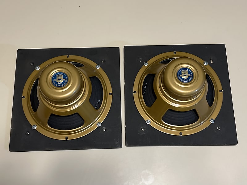 Pair of Celestion G10 Alnico Gold 10" speakers with 12" Reverb
