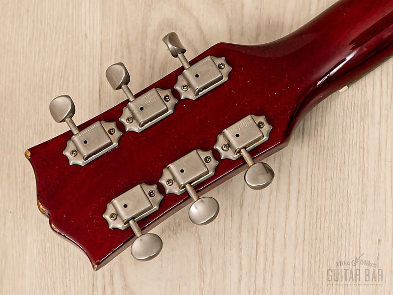 1988 Burny Rock'n Roll TV-55 Junior Double Cut Cherry w/ P