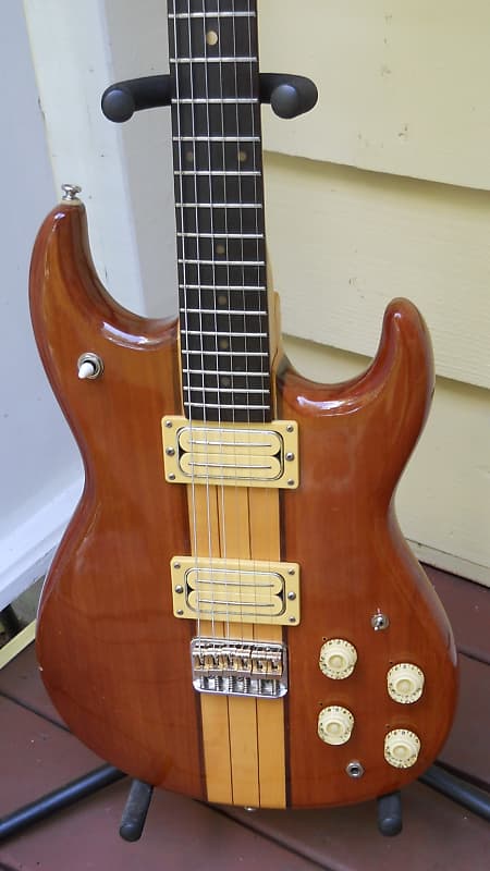 80's Memphis Japan Matsumoku electric guitar Nutmeg/natural