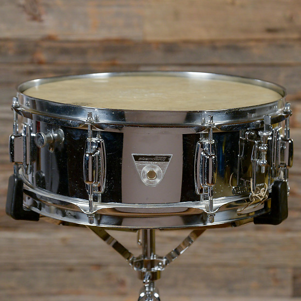 Ludwig S-101 Standard 5x14" Chrome over Aluminum Snare 1970s image 1