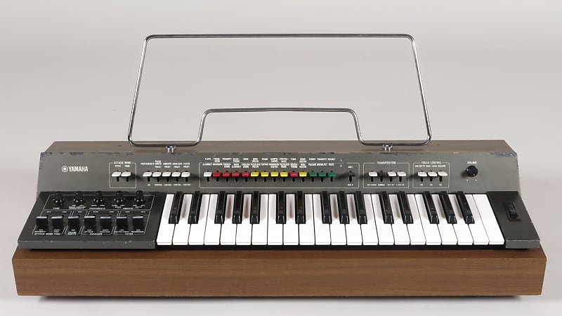 Yamaha SY-1 vintage preset synthesizer + music stand + dust