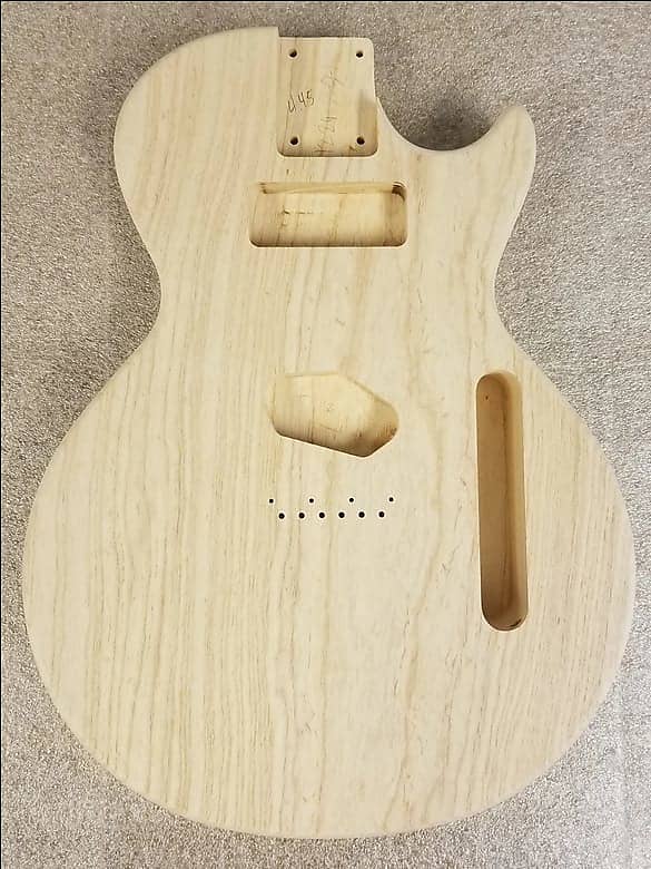 Sound Guitar Works 1 PC Swamp Ash LP Jr style Guitar Body Reverb