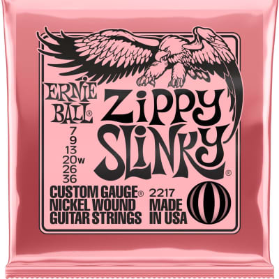 Ernie Ball P02217 Zippy Slinky Nickel Wound Electric Guitar Strings (7-36)