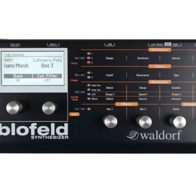 Waldorf Blofeld (Black) Desktop Synthesizer Digital Synth BlofeldDTBlack
