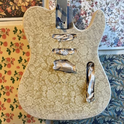 Magnetic Heaven- Nashville Mustang! - 7/8 Scale Nashville Telecaster with Mustang Neck! - Floral Print! - image 15
