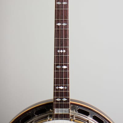 Gibson  TB-3 Mastertone Tenor Banjo (1928), ser. #9024-89, black tolex hard shell case. image 8