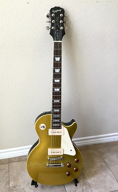 ギター Epiphone les paul 56' gold top Epiphone '56 Les Paul Goldtop 2005 – Chicago Music Exchange