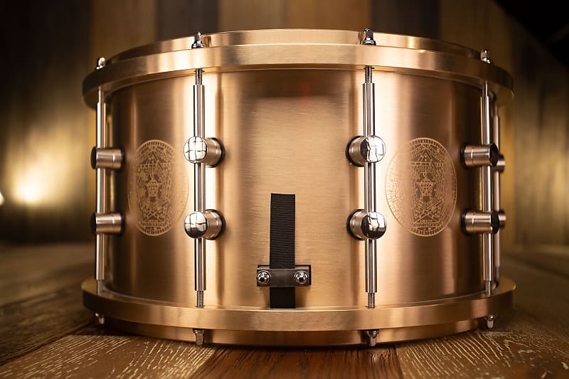 VK DRUMS (VAN KLEEF) 7EMPEST 14 X 8 CAST BRONZE DANNY CAREY SIGNATURE SNARE  DRUM No.16 OF 33