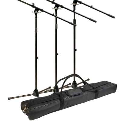 World Tour MSP300 Microphone Stand 3-Pack (with Gig Bag) image 2
