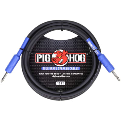 Pig Hog 1/4" Speaker Cable, 10'