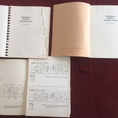 Moog Minimoog Model D 1971 - 1982 + Doepfer Midi MCV4 + Original Manuals Neuer Preis! Billiger in der Qualitaet wird es nicht!(anstatt 9450) image 10