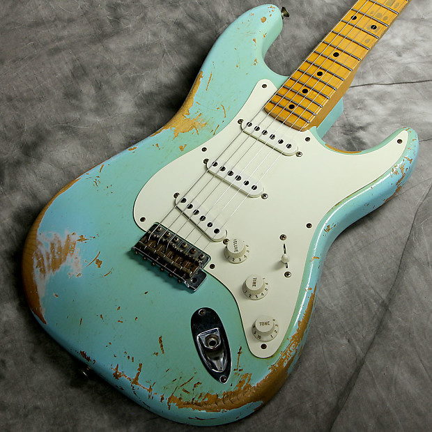 Fender Custom Shop Team Built 1957 Strat Heavy Relic Daphne Blue Free Shipping