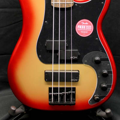 Squier Contemporary Active Precision Bass PH Electric Bass Guitar Sunset Metallic image 2