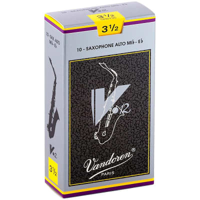 Vandoren V12 Alto Saxophone Reeds Strength 3.5, Box of 10 image 1