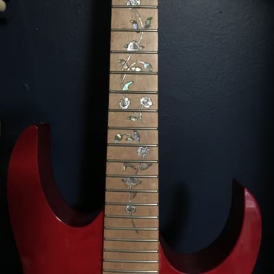 Ibanez RG Body, Custom Neck Early 2000’s - Transparent Red, Quilted Sapele Top, Basswood Body image 18