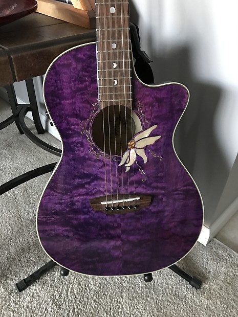 Purple luna guitar top