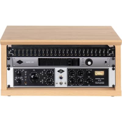 Gator Elite Furniture Series 4U Desktop Studio Rack in Natural Maple Matte Finish image 2