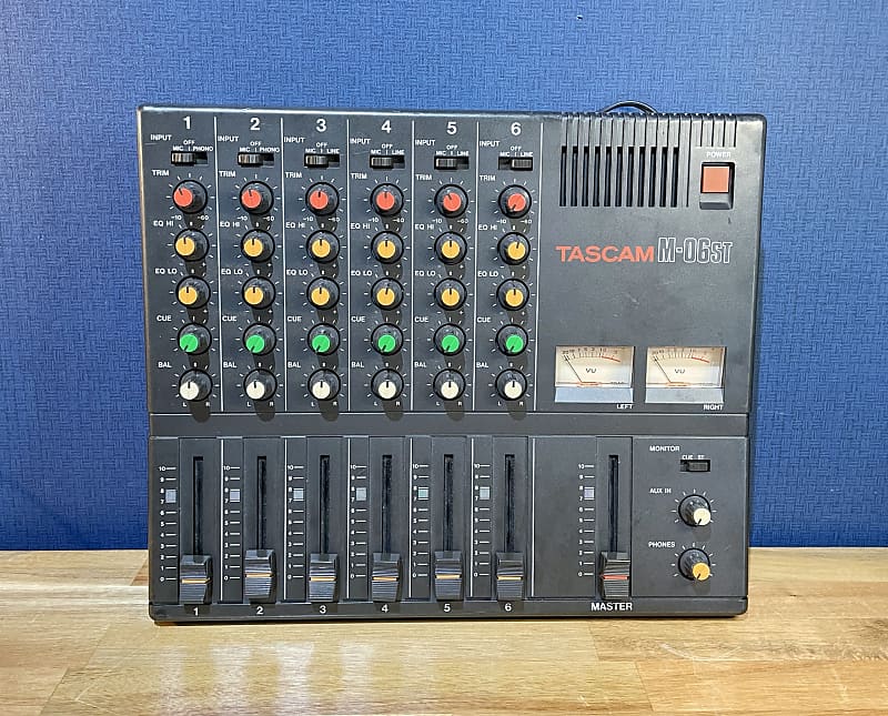 [Excellent] TASCAM M-06ST 80s 6 Channel All Stereo Mixer Very Rare