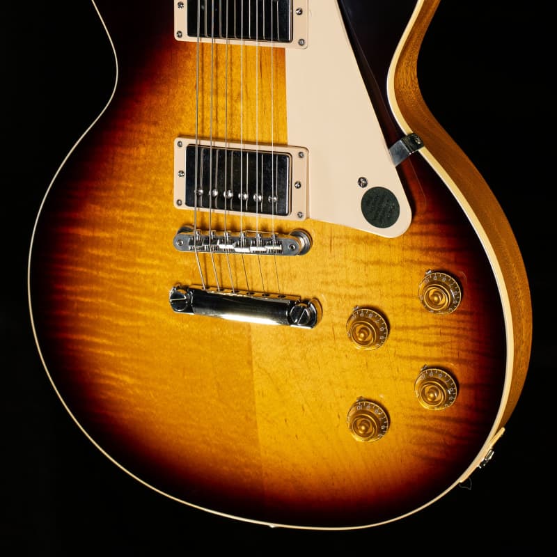 Photos - Guitar Gibson Les Paul Standard 50s Figured Top Tobacco Burst ... Tobacco 