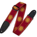 Levy's MPJG-SUN-RED 2" Guitar Strap