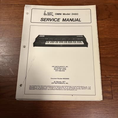 ARP Omni Model 2480 Service Manual, 1977